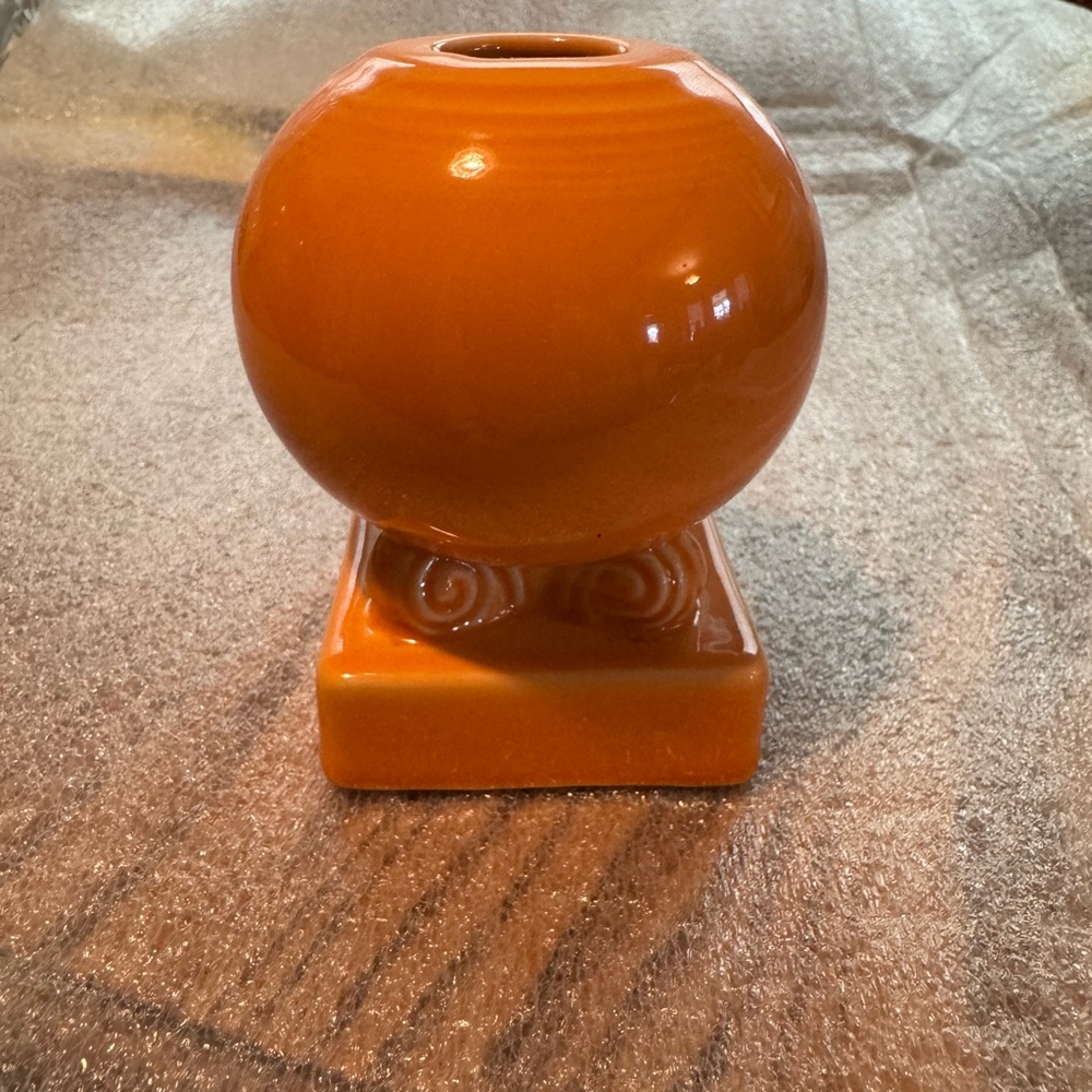 Fiestaware Orange Candle Holder